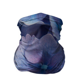 Бандана-труба 3D с принтом Синие цветочки в Новосибирске, 100% полиэстер, ткань с особыми свойствами — Activecool | плотность 150‒180 г/м2; хорошо тянется, но сохраняет форму | синий | сиреневый | цветок | цветы