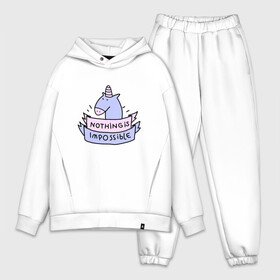 Мужской костюм хлопок OVERSIZE с принтом unicorn в Новосибирске,  |  | tmblr | tumbler | unicorn | единорог