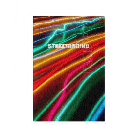 Обложка для паспорта матовая кожа с принтом Streetracing в Новосибирске, натуральная матовая кожа | размер 19,3 х 13,7 см; прозрачные пластиковые крепления | Тематика изображения на принте: streetracing | гонки | город | дорога | свет | стритрейсер | стритрейсинг