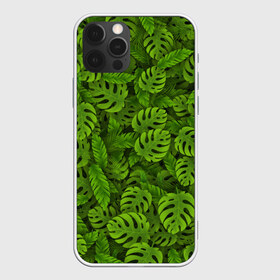 Чехол для iPhone 12 Pro Max с принтом Тропические листья в Новосибирске, Силикон |  | Тематика изображения на принте: джунгли | монстера | пальма | растения | тропики