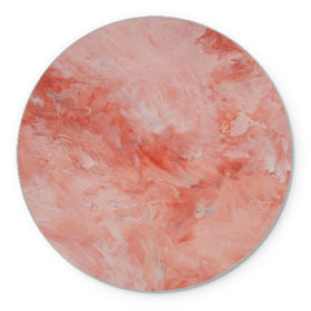 Коврик круглый с принтом Розовый мрамор - Венец в Новосибирске, резина и полиэстер | круглая форма, изображение наносится на всю лицевую часть | Тематика изображения на принте: каменный | камень | мрамор | мраморный | розовый мрамор