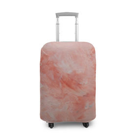 Чехол для чемодана 3D с принтом Розовый мрамор - Венец в Новосибирске, 86% полиэфир, 14% спандекс | двустороннее нанесение принта, прорези для ручек и колес | каменный | камень | мрамор | мраморный | розовый мрамор