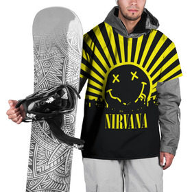 Накидка на куртку 3D с принтом Nirvana в Новосибирске, 100% полиэстер |  | Тематика изображения на принте: cobain | kurt | кобейн | курт | нирвана