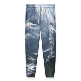 Женские брюки 3D с принтом Горы Алтая в Новосибирске, полиэстер 100% | прямой крой, два кармана без застежек по бокам, с мягкой трикотажной резинкой на поясе и по низу штанин. В поясе для дополнительного комфорта — широкие завязки | Тематика изображения на принте: горы | пейзаж