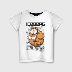 Детская футболка хлопок с принтом Dog 2 | Iceberg в Новосибирске, 100% хлопок | круглый вырез горловины, полуприлегающий силуэт, длина до линии бедер | animals | iceberg | icebergstyle | youtube