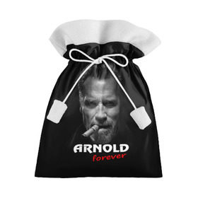 Подарочный 3D мешок с принтом Arnold forever в Новосибирске, 100% полиэстер | Размер: 29*39 см | Тематика изображения на принте: актёр | арнольд шварценеггер | боевик | звезда | киногерой | супергерой | терминатор