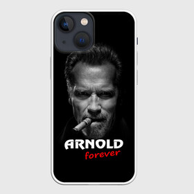 Чехол для iPhone 13 mini с принтом Arnold forever в Новосибирске,  |  | актёр | арнольд шварценеггер | боевик | звезда | киногерой | супергерой | терминатор