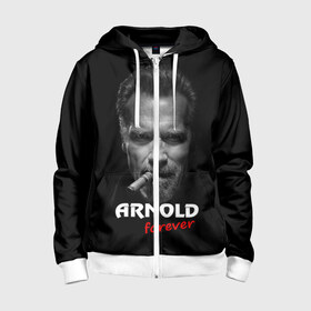 Детская толстовка 3D на молнии с принтом Arnold forever в Новосибирске, 100% полиэстер |  манжеты и пояс оформлены широкой мягкой резинкой, двухслойный капюшон со шнурком для регулировки, спереди карманы и застежка-молния
 | Тематика изображения на принте: актёр | арнольд шварценеггер | боевик | звезда | киногерой | супергерой | терминатор