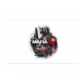 Бумага для упаковки 3D с принтом Mafia 3 в Новосибирске, пластик и полированная сталь | круглая форма, металлическое крепление в виде кольца | Тематика изображения на принте: 