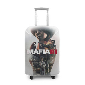 Чехол для чемодана 3D с принтом Mafia 3 в Новосибирске, 86% полиэфир, 14% спандекс | двустороннее нанесение принта, прорези для ручек и колес | gta | mafia | гта | мафия