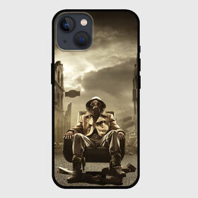 Чехол для iPhone 13 с принтом Каменные джунги в Новосибирске,  |  | атака | выжить | газ | герой | новинки | оружие | противогаз | радиация | химическая