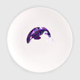 Тарелка с принтом Касатка в Новосибирске, фарфор | диаметр - 210 мм
диаметр для нанесения принта - 120 мм | Тематика изображения на принте: геометрия | животные | касатка | полигонал | фауна