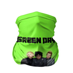 Бандана-труба 3D с принтом Green Day в Новосибирске, 100% полиэстер, ткань с особыми свойствами — Activecool | плотность 150‒180 г/м2; хорошо тянется, но сохраняет форму | 