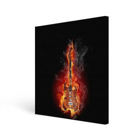 Холст квадратный с принтом Адская гитара в Новосибирске, 100% ПВХ |  | Тематика изображения на принте: ад | арт | дым | музыка | новинки | огонь | пламя | популярные | энергия | яркие