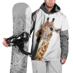 Накидка на куртку 3D с принтом Жираф VPPDGryphon в Новосибирске, 100% полиэстер |  | Тематика изображения на принте: luxury | premium | vip | vppdgryphon | жираф | премиум | эксклюзив