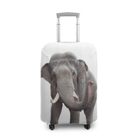 Чехол для чемодана 3D с принтом Слон VPPDGryphon в Новосибирске, 86% полиэфир, 14% спандекс | двустороннее нанесение принта, прорези для ручек и колес | luxury | premium | vip | vppdgryphon | премиум | слон | эксклюзив