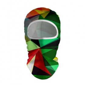 Балаклава 3D с принтом Полигоны в Новосибирске, 100% полиэстер, ткань с особыми свойствами — Activecool | плотность 150–180 г/м2; хорошо тянется, но при этом сохраняет форму. Закрывает шею, вокруг отверстия для глаз кайма. Единый размер | геометрия | разноцветный | треугольники | яркий