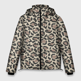Мужская зимняя куртка 3D с принтом Шкура леопарда 3 в Новосибирске, верх — 100% полиэстер; подкладка — 100% полиэстер; утеплитель — 100% полиэстер | длина ниже бедра, свободный силуэт Оверсайз. Есть воротник-стойка, отстегивающийся капюшон и ветрозащитная планка. 

Боковые карманы с листочкой на кнопках и внутренний карман на молнии. | африка | дикие | животные | леопард