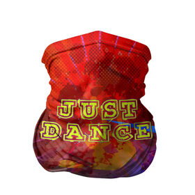 Бандана-труба 3D с принтом Just Dance в Новосибирске, 100% полиэстер, ткань с особыми свойствами — Activecool | плотность 150‒180 г/м2; хорошо тянется, но сохраняет форму | 