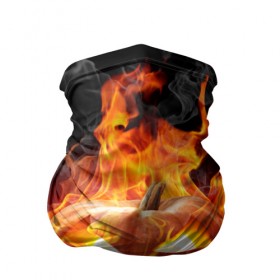 Бандана-труба 3D с принтом Огненная стихия хэллоуин в Новосибирске, 100% полиэстер, ткань с особыми свойствами — Activecool | плотность 150‒180 г/м2; хорошо тянется, но сохраняет форму | Тематика изображения на принте: fire | luxury | premium | vip | vppdgryphon | огненная стихия | огонь | пожар | премиум | хэллоуин | эксклюзив