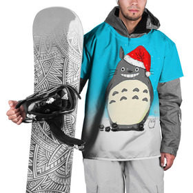 Накидка на куртку 3D с принтом Тоторо под снегом в Новосибирске, 100% полиэстер |  | totoro | аниме | новогодние аниме | новый год | рождественские аниме | тоторо