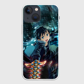 Чехол для iPhone 13 mini с принтом Мастера меча онлайн в Новосибирске,  |  | anime | sao | sword art online | аниме | анимешник | анимешники | асуна | кирито | мастера меча | мастера меча онлайн | мечи онлайн | сао