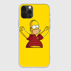 Чехол для iPhone 12 Pro Max с принтом Гомер-болельщик в Новосибирске, Силикон |  | simpsons