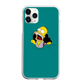 Чехол для iPhone 11 Pro Max матовый с принтом Alien-Homer в Новосибирске, Силикон |  | Тематика изображения на принте: simpsons