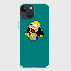 Чехол для iPhone 13 mini с принтом Alien Homer в Новосибирске,  |  | simpsons