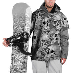 Накидка на куртку 3D с принтом Хэллуин 8 в Новосибирске, 100% полиэстер |  | 31 октября | halloween | паутина | привидения | теги: хелоуин | хеллоуин | черепа