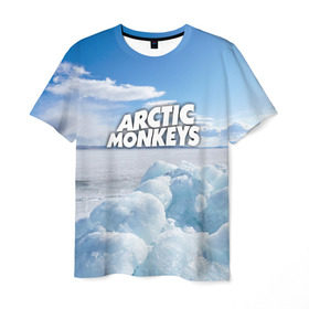 Мужская футболка 3D с принтом Arctic Monkeys в Новосибирске, 100% полиэфир | прямой крой, круглый вырез горловины, длина до линии бедер | Тематика изображения на принте: 