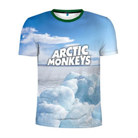 Мужская футболка 3D спортивная с принтом Arctic Monkeys в Новосибирске, 100% полиэстер с улучшенными характеристиками | приталенный силуэт, круглая горловина, широкие плечи, сужается к линии бедра | Тематика изображения на принте: 