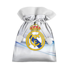 Подарочный 3D мешок с принтом Реал Мадрид в Новосибирске, 100% полиэстер | Размер: 29*39 см | real madrid | испания | португалия