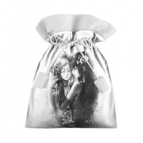 Подарочный 3D мешок с принтом Girls angels в Новосибирске, 100% полиэстер | Размер: 29*39 см | anime | ангел | аниме | девушка