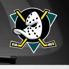 Наклейка на автомобиль с принтом NHL: Ducks в Новосибирске, ПВХ |  | Тематика изображения на принте: 