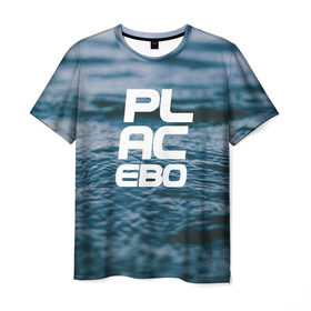 Мужская футболка 3D с принтом Placebo в Новосибирске, 100% полиэфир | прямой крой, круглый вырез горловины, длина до линии бедер | rok | панк | плацебо | рок