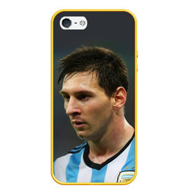 Чехол для iPhone 5/5S матовый с принтом Leo Messi в Новосибирске, Силикон | Область печати: задняя сторона чехла, без боковых панелей | fc barcelona | football | lionel messi | messi | аргентина | барса | лео месси | фк барселона | футбол