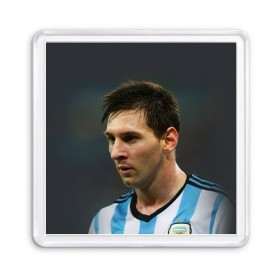 Магнит 55*55 с принтом Leo Messi в Новосибирске, Пластик | Размер: 65*65 мм; Размер печати: 55*55 мм | fc barcelona | football | lionel messi | messi | аргентина | барса | лео месси | фк барселона | футбол