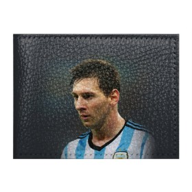 Обложка для студенческого билета с принтом Leo Messi в Новосибирске, натуральная кожа | Размер: 11*8 см; Печать на всей внешней стороне | fc barcelona | football | lionel messi | messi | аргентина | барса | лео месси | фк барселона | футбол