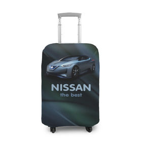 Чехол для чемодана 3D с принтом Nissan the best в Новосибирске, 86% полиэфир, 14% спандекс | двустороннее нанесение принта, прорези для ручек и колес | nissan | авто | автомобиль | водитель | машина | ниссан | тачка