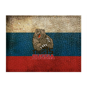 Обложка для студенческого билета с принтом This is Russia в Новосибирске, натуральная кожа | Размер: 11*8 см; Печать на всей внешней стороне | Тематика изображения на принте: медведь | мишка | патриот | патриотизм | россия | руский | рф | страна | ярусский