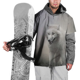 Накидка на куртку 3D с принтом Волк в Новосибирске, 100% полиэстер |  | волки | хищник