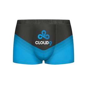 Мужские трусы 3D с принтом Cloud 9 Uniform в Новосибирске, 50% хлопок, 50% полиэстер | классическая посадка, на поясе мягкая тканевая резинка | Тематика изображения на принте: counter strike | cs go | swat | terrorist | контр страйк | кс го | спецназ