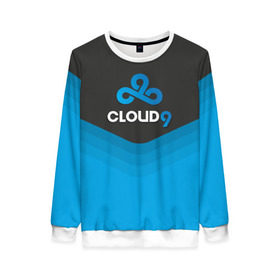 Женский свитшот 3D с принтом Cloud 9 Uniform в Новосибирске, 100% полиэстер с мягким внутренним слоем | круглый вырез горловины, мягкая резинка на манжетах и поясе, свободная посадка по фигуре | Тематика изображения на принте: counter strike | cs go | swat | terrorist | контр страйк | кс го | спецназ