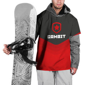 Накидка на куртку 3D с принтом Gambit Gaming Uniform в Новосибирске, 100% полиэстер |  | Тематика изображения на принте: counter strike | cs go | gambit | swat | terrorist | гамбит | контр страйк | кс го | спецназ