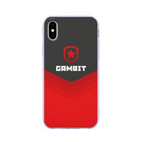 Чехол для Apple iPhone X силиконовый матовый с принтом Gambit Gaming Uniform в Новосибирске, Силикон | Печать на задней стороне чехла, без боковой панели | counter strike | cs go | gambit | swat | terrorist | гамбит | контр страйк | кс го | спецназ