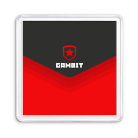 Магнит 55*55 с принтом Gambit Gaming Uniform в Новосибирске, Пластик | Размер: 65*65 мм; Размер печати: 55*55 мм | counter strike | cs go | gambit | swat | terrorist | гамбит | контр страйк | кс го | спецназ