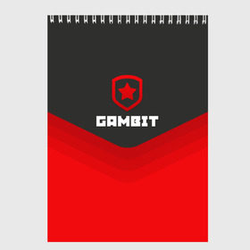 Скетчбук с принтом Gambit Gaming Uniform в Новосибирске, 100% бумага
 | 48 листов, плотность листов — 100 г/м2, плотность картонной обложки — 250 г/м2. Листы скреплены сверху удобной пружинной спиралью | counter strike | cs go | gambit | swat | terrorist | гамбит | контр страйк | кс го | спецназ