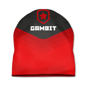 Шапка 3D с принтом Gambit Gaming Uniform в Новосибирске, 100% полиэстер | универсальный размер, печать по всей поверхности изделия | counter strike | cs go | gambit | swat | terrorist | гамбит | контр страйк | кс го | спецназ