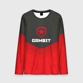 Мужской лонгслив 3D с принтом Gambit Gaming Uniform в Новосибирске, 100% полиэстер | длинные рукава, круглый вырез горловины, полуприлегающий силуэт | counter strike | cs go | gambit | swat | terrorist | гамбит | контр страйк | кс го | спецназ